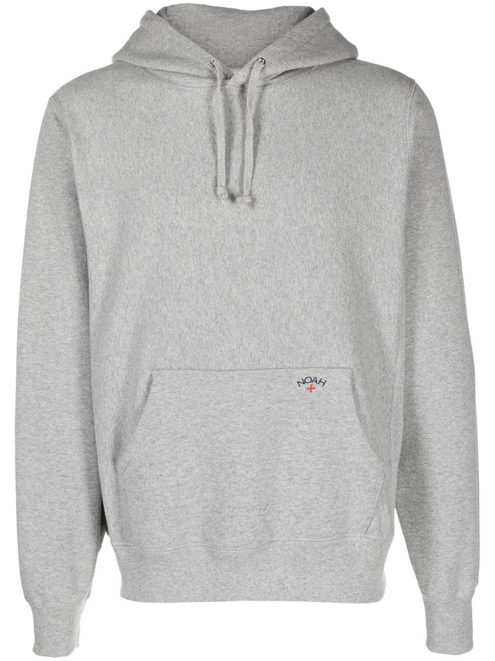 NOAH NY logo-embroidered mélange hoodie - Grey von NOAH NY