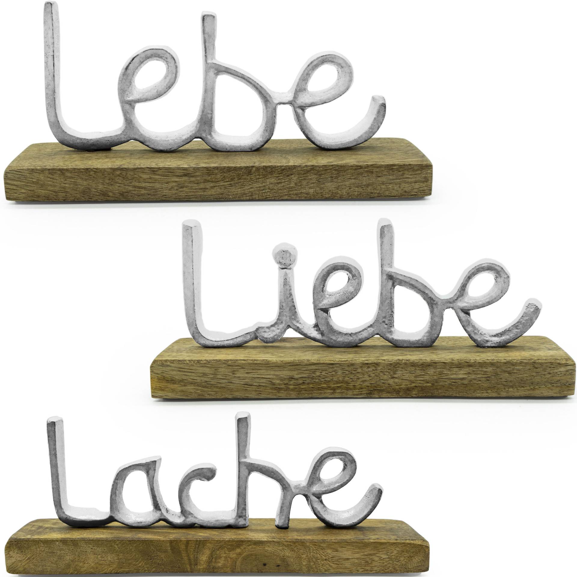 NOOR LIVING Deko-Schriftzug »Lebe, Liebe, Lache« von NOOR LIVING