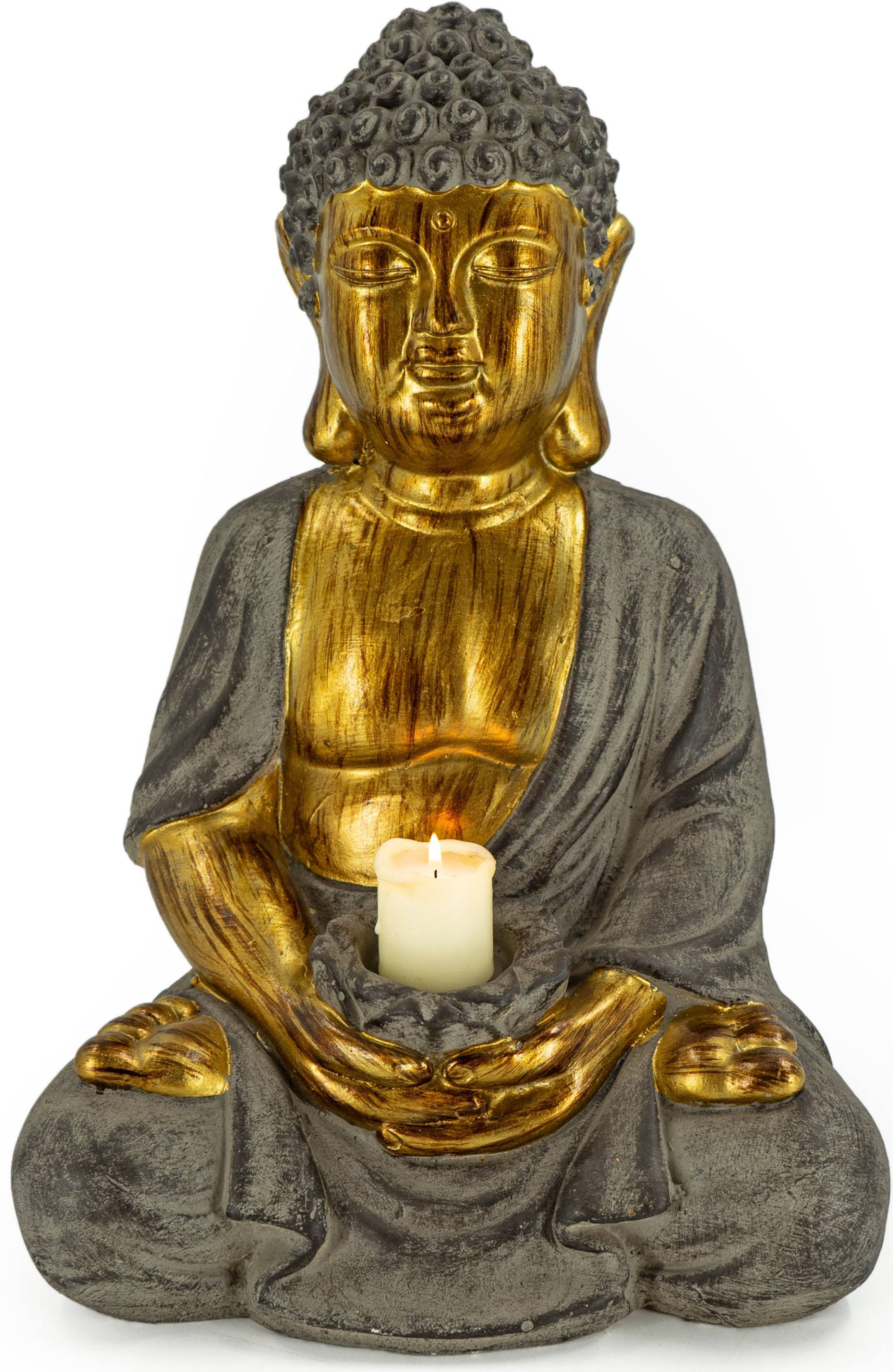 NOOR LIVING Kerzenhalter »Buddha«, (1 St.) von NOOR LIVING