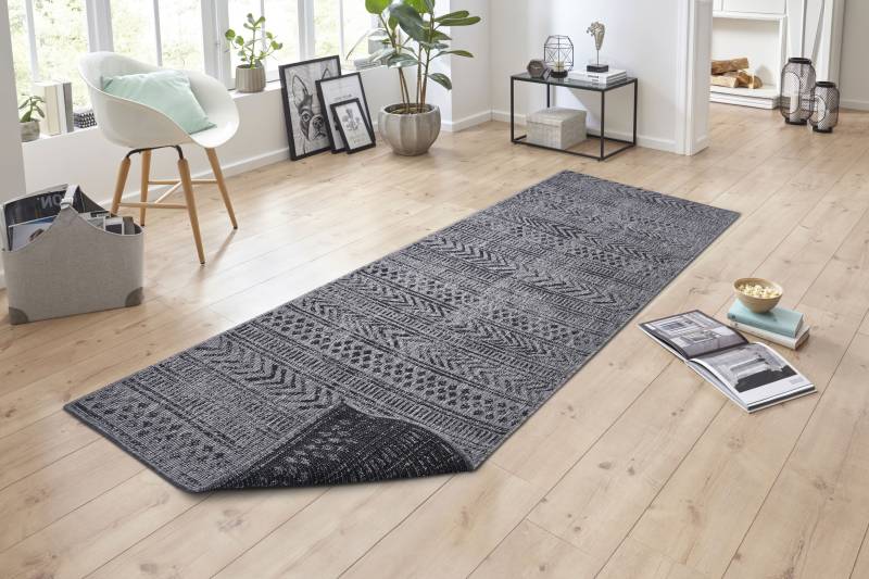 NORTHRUGS Teppich »BIRI Wendeteppich«, rechteckig, 5 mm Höhe, In-& Outdoor, Wetterfest, Balkon, Läufer, Wohnzimmer, Wasserfest, Boho von NORTHRUGS