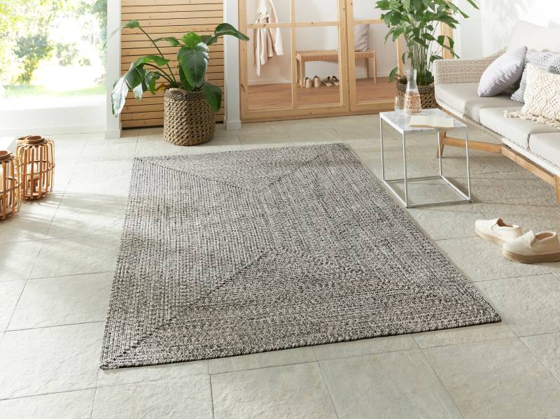 NORTHRUGS Teppich »Trenzado«, rechteckig, 10 mm Höhe, In- & Outdoor, Handmade-Look, Läufer, Wetterfest, Balkon, Wohnzimmer von NORTHRUGS