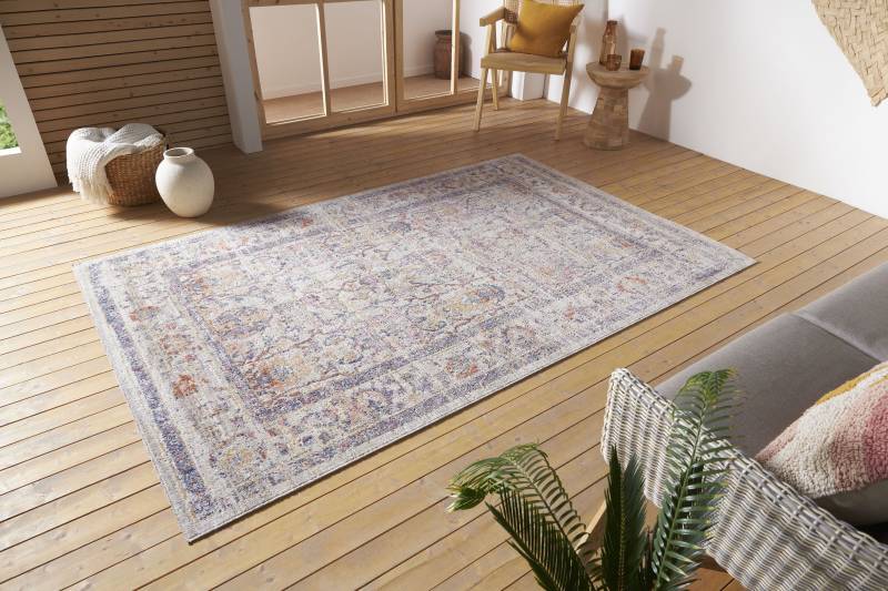 NORTHRUGS Teppich »Luxor«, rechteckig, 3 mm Höhe, In-& Outdoor, Läufer, wetterfest, Balkon, Wohnzimmer, Orient von NORTHRUGS
