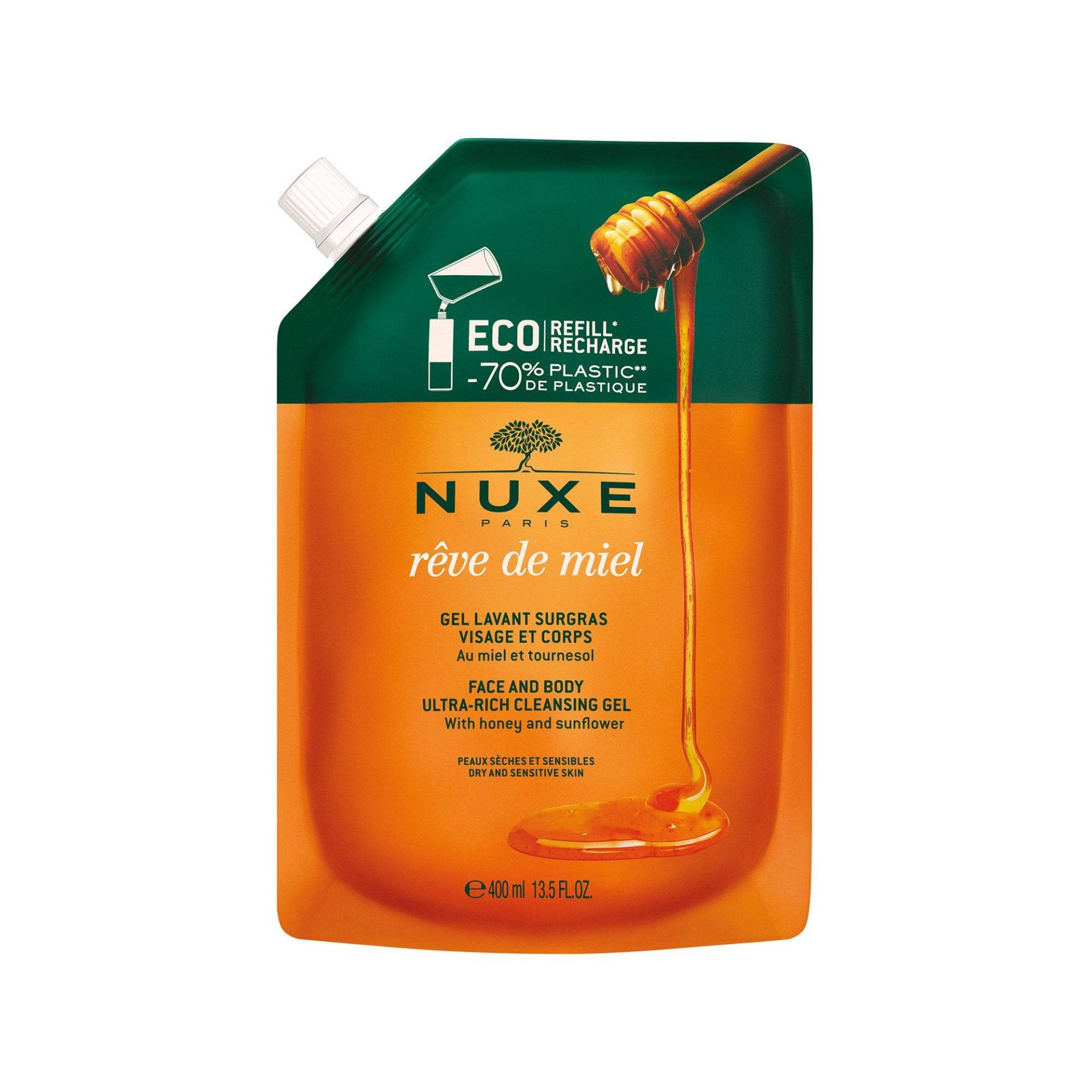 Rêve De Miel Eco-refill Rückfettendes Reinigungsgel Gesicht Und Körper Damen  400ml von NUXE