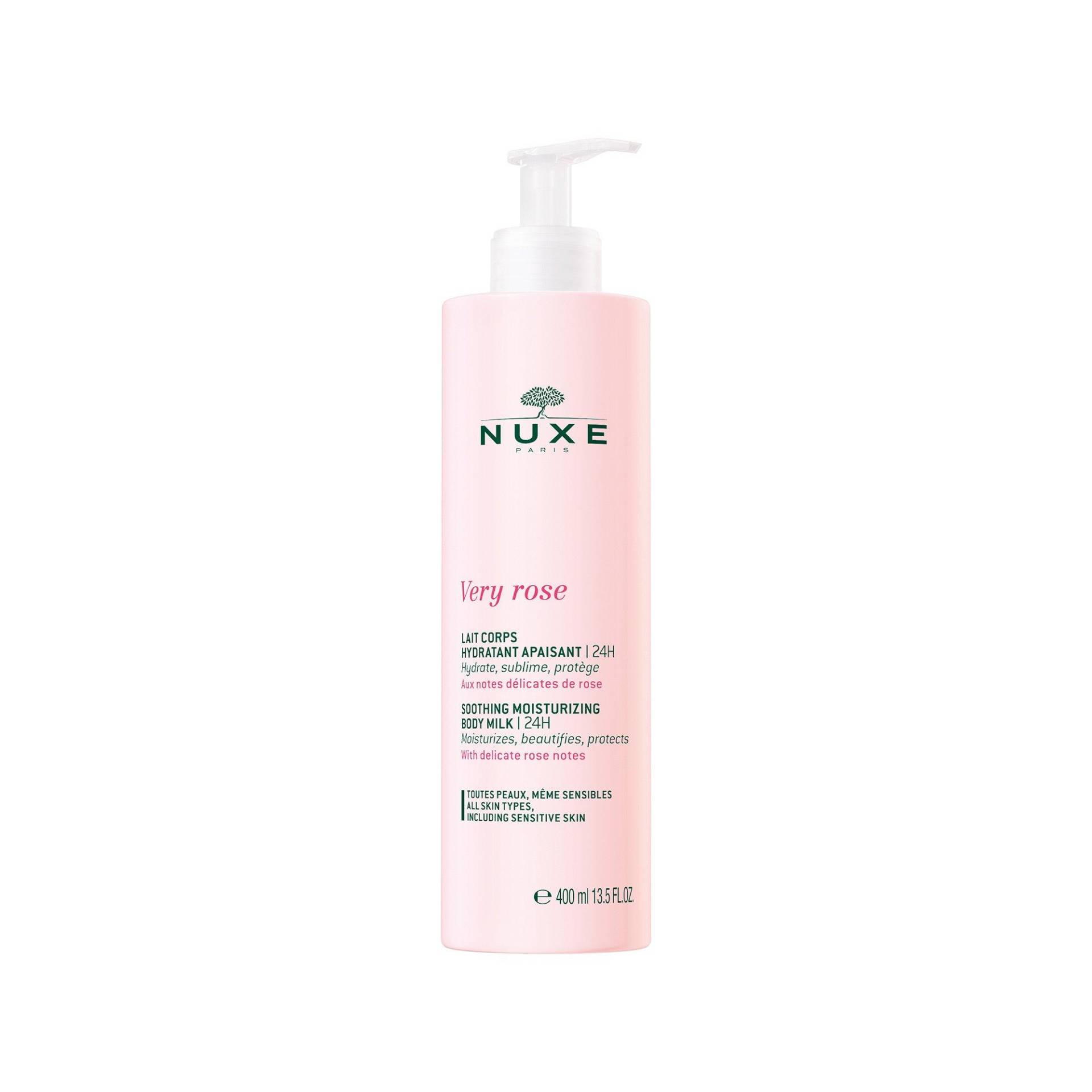 Very Rose Beruhigende, Feuchtigkeitsspendende Körpermilch 24 H Damen  400ml von NUXE