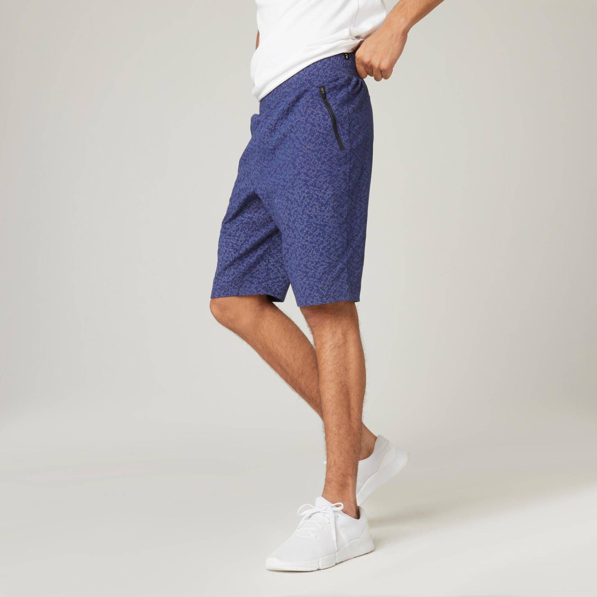 Shorts - Fit Slim Herren Blau Bedruckt XL von NYAMBA