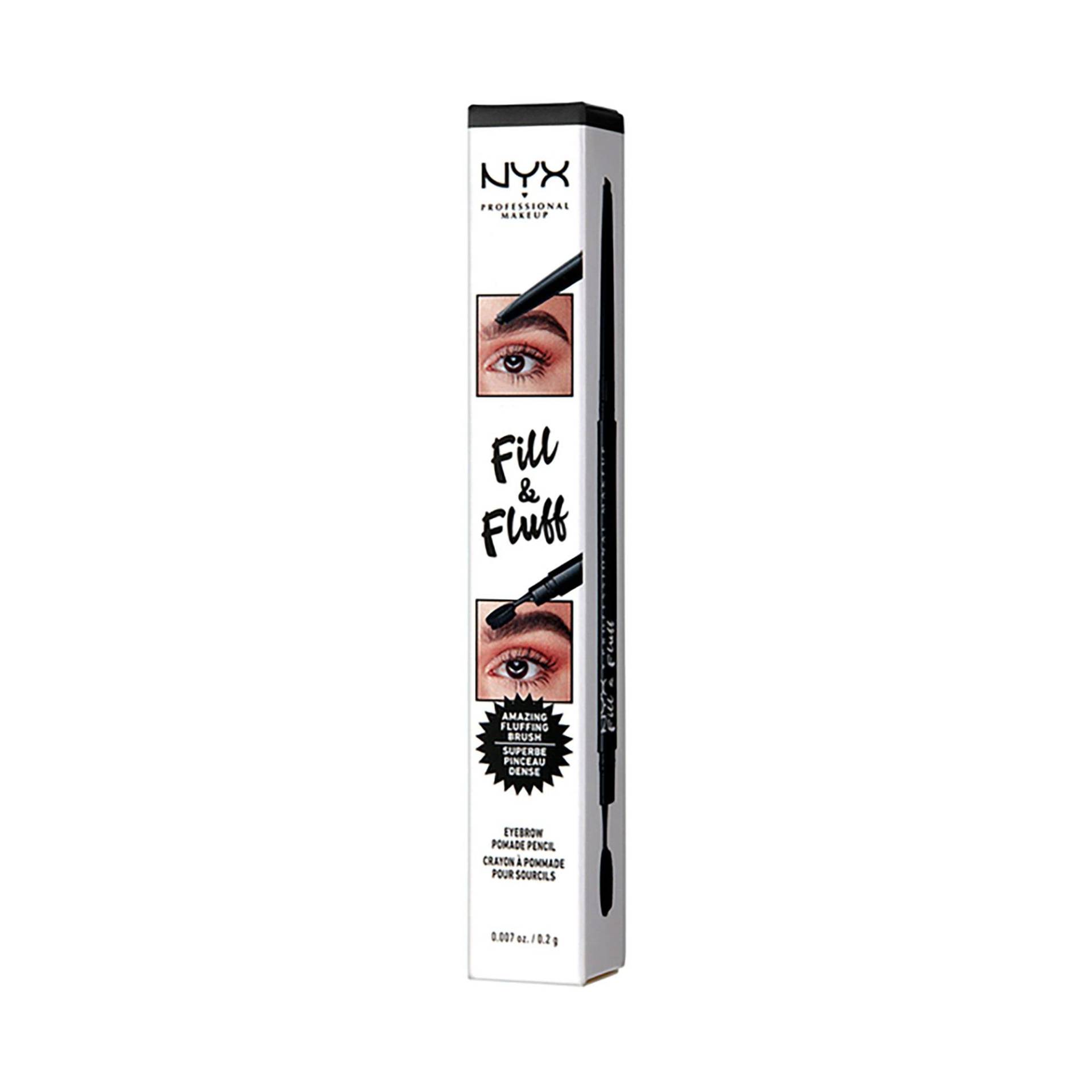Fill & Fluff Eyebrow Pomade Pencil Damen Black 15g von NYX-PROFESSIONAL-MAKEUP