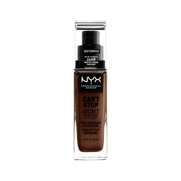 Full Coverage Foundation - Can't Stop Won't Stop Damen Deep Espresso ONE SIZE von NYX-PROFESSIONAL-MAKEUP