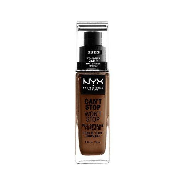 Full Coverage Foundation - Can't Stop Won't Stop Damen Deep Rich ONE SIZE von NYX-PROFESSIONAL-MAKEUP