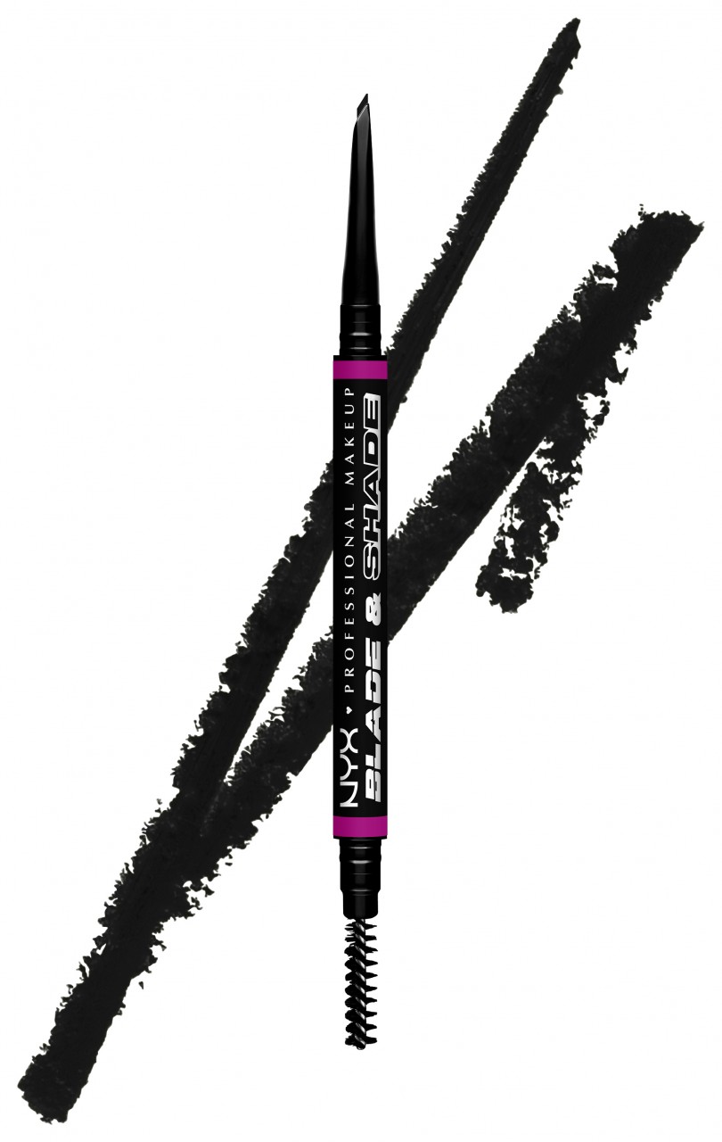 Blade & Shade - Nano Augenbrauenstift 12 Black von NYX Professional Makeup