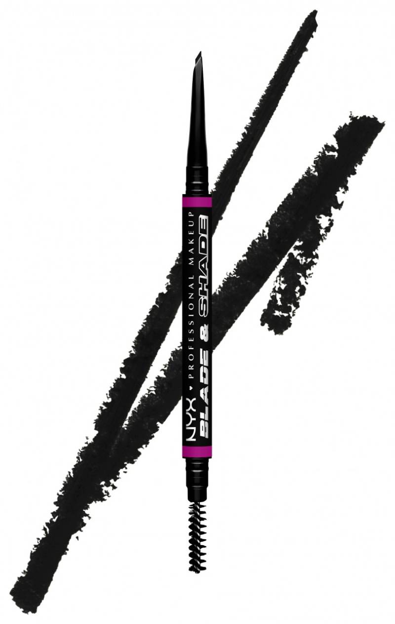 Blade & Shade - Nano Augenbrauenstift 12 Black von NYX Professional Makeup