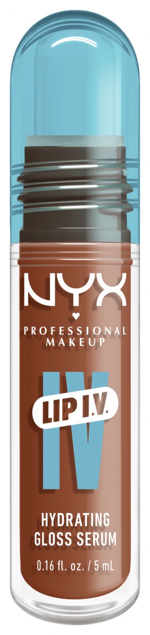Lip IV - Gloss Serum Feuchtigkeitsspendender Lipgloss Caramel Drip von NYX Professional Makeup