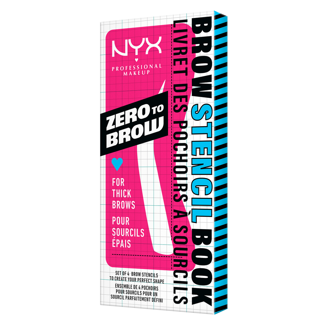 NYX Brows - Zero To Brow Stencil Thick Brow von NYX Professional Makeup