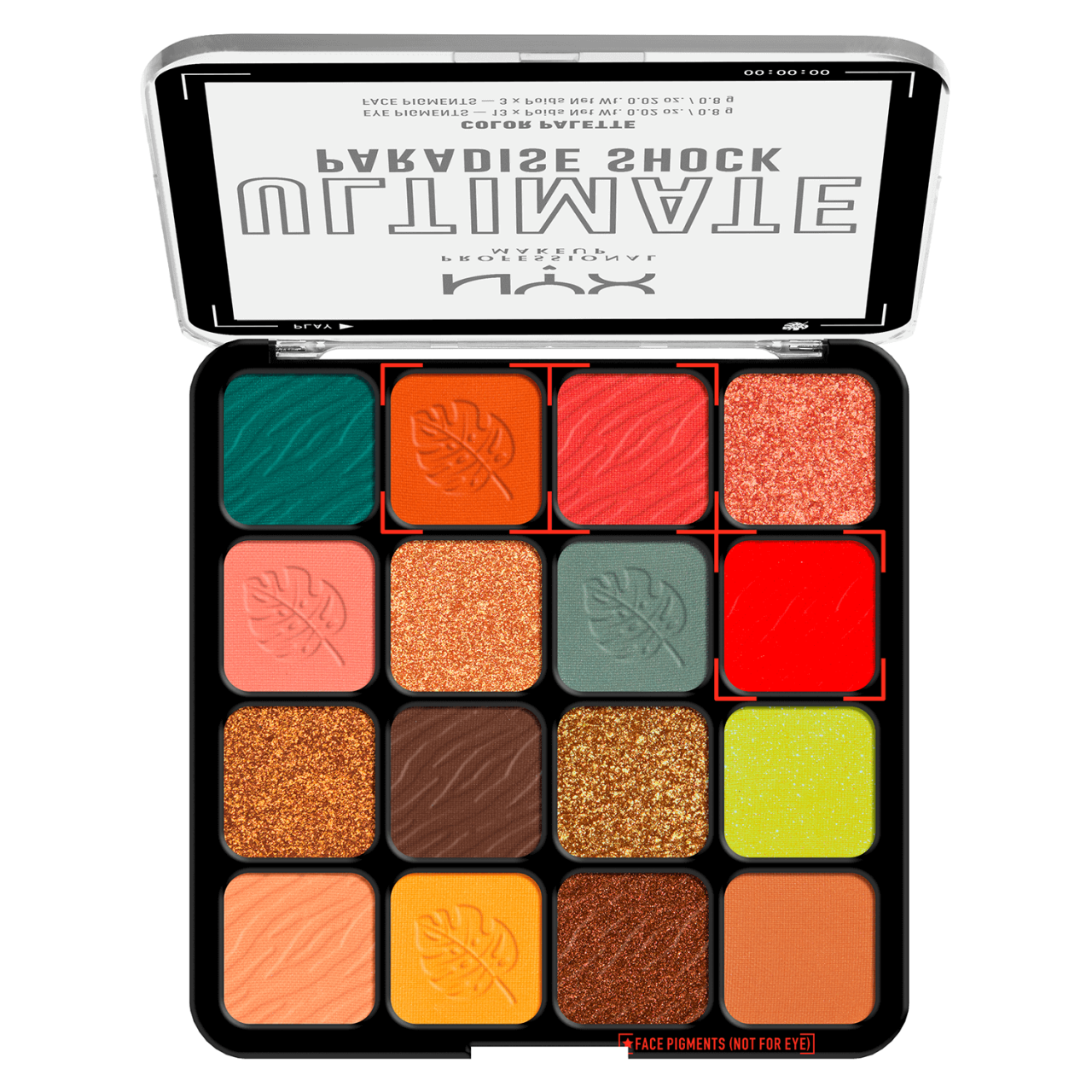 NYX Palette - Ultimate Shadow Palette Paradise Shock von NYX Professional Makeup