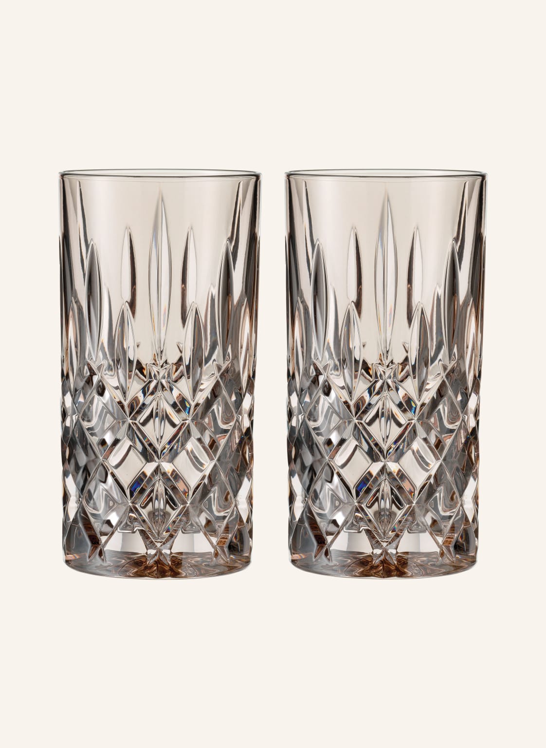 Nachtmann 2er-Set Longdrinkgläser Noblesse beige Nachtmann 2er-Set Longdrinkgläser Noblesse beige von Nachtmann