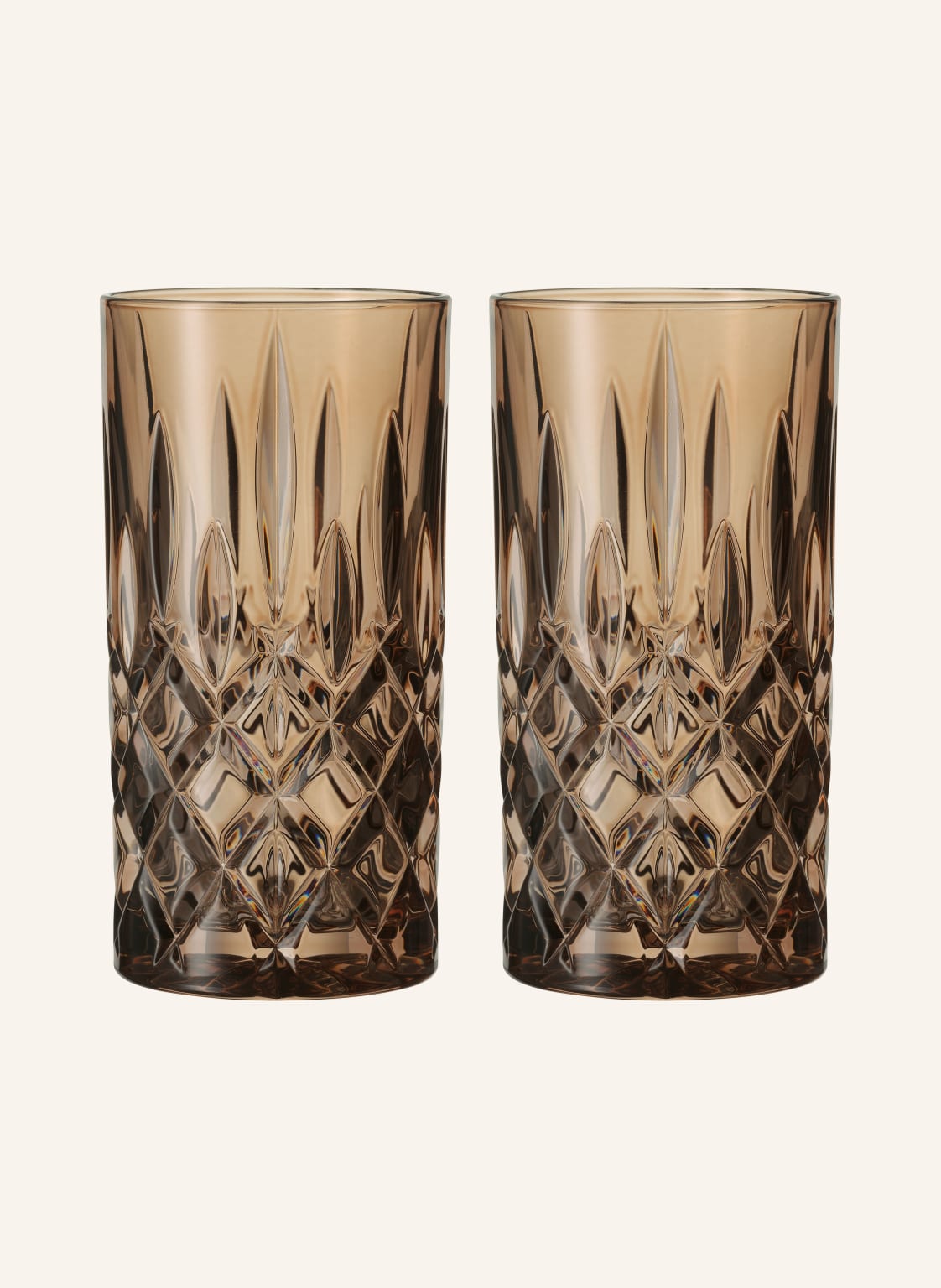 Nachtmann 2er-Set Longdrinkgläser Noblesse braun Nachtmann 2er-Set Longdrinkgläser Noblesse braun von Nachtmann