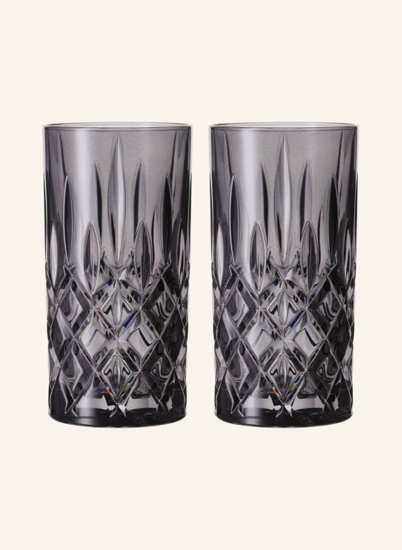 Nachtmann 2er-Set Longdrinkgläser Noblesse grau von Nachtmann