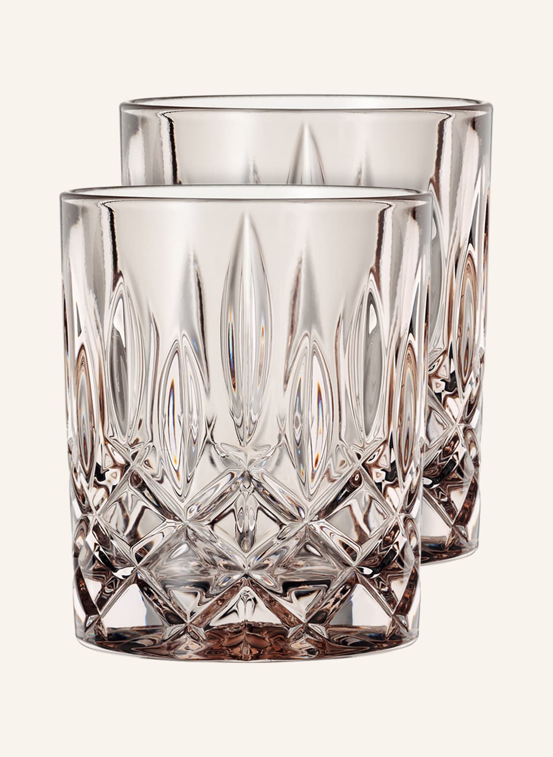 Nachtmann 2er-Set Whiskygläser Noblesse beige Nachtmann 2er-Set Whiskygläser Noblesse beige von Nachtmann