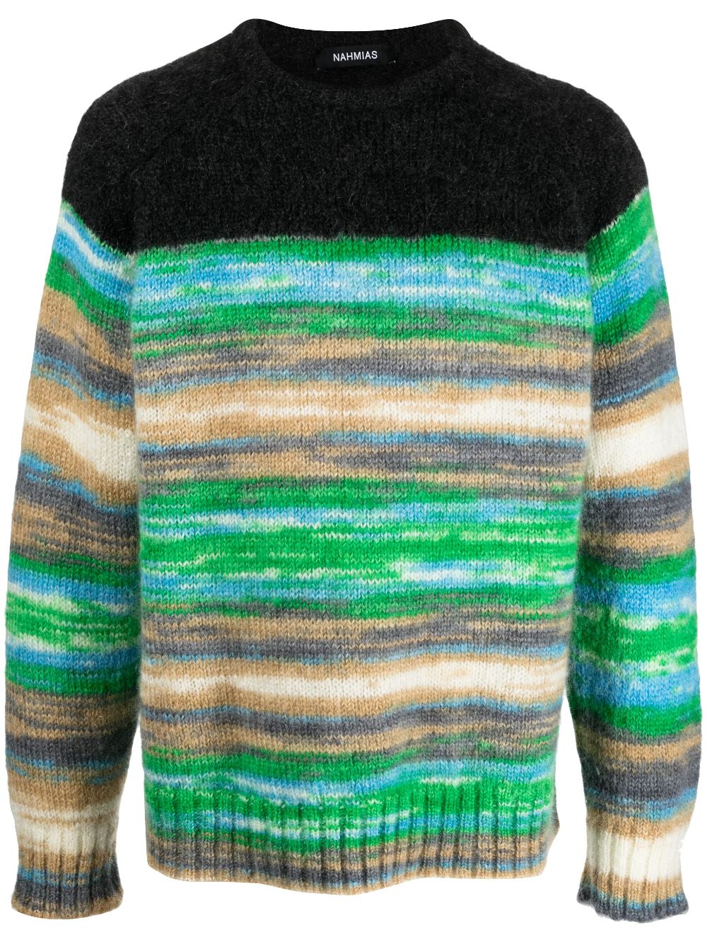 Nahmias intarsia-knit sweatshirt - Black von Nahmias