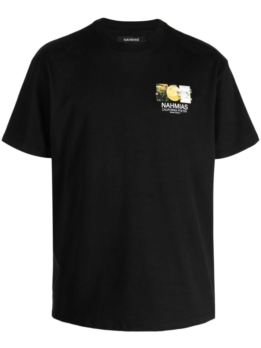Nahmias logo-print cotton T-shirt - Black von Nahmias