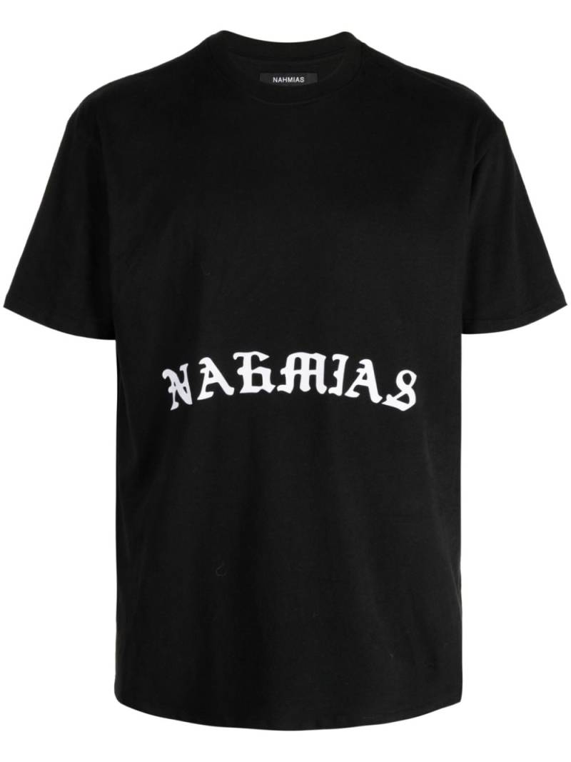 Nahmias logo-print cotton T-shirt - Black von Nahmias