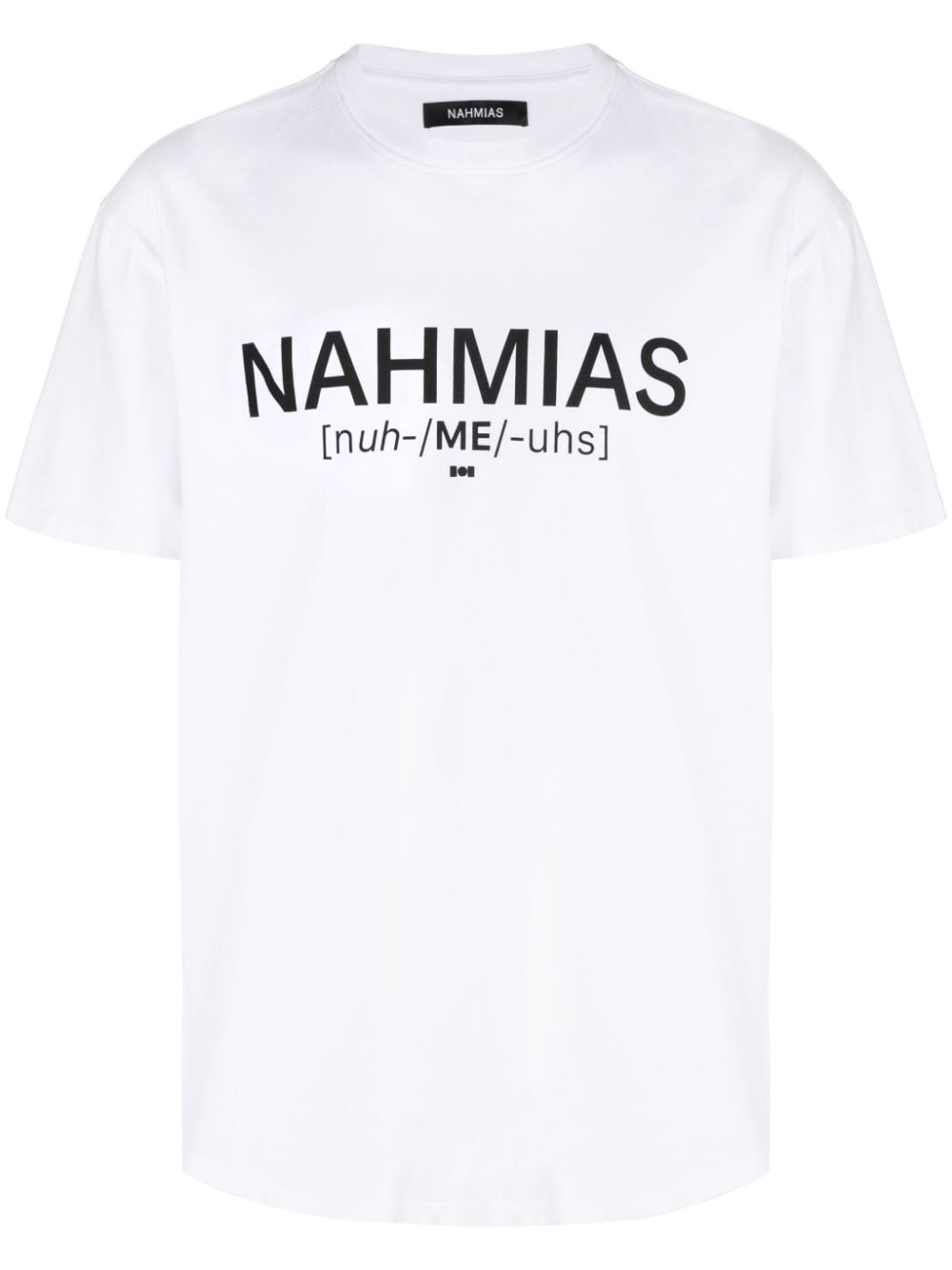 Nahmias logo-print cotton T-shirt - White von Nahmias