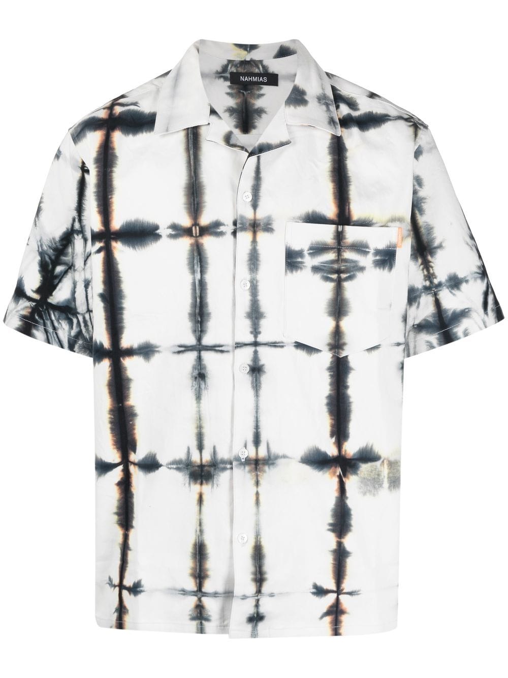 Nahmias tie-dye short-sleeve shirt - Blue von Nahmias