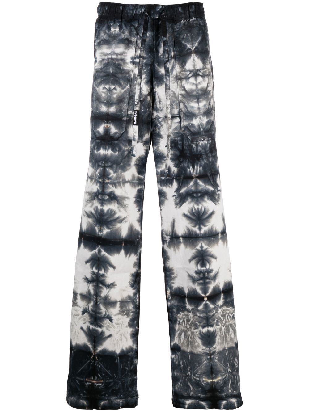 Nahmias tie-dye wide-leg trousers - Blue von Nahmias