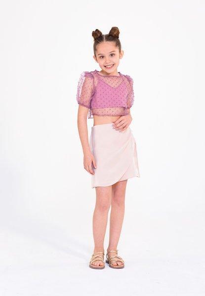 Polka Dot - Bluse Mädchen  122 von Naleya kids