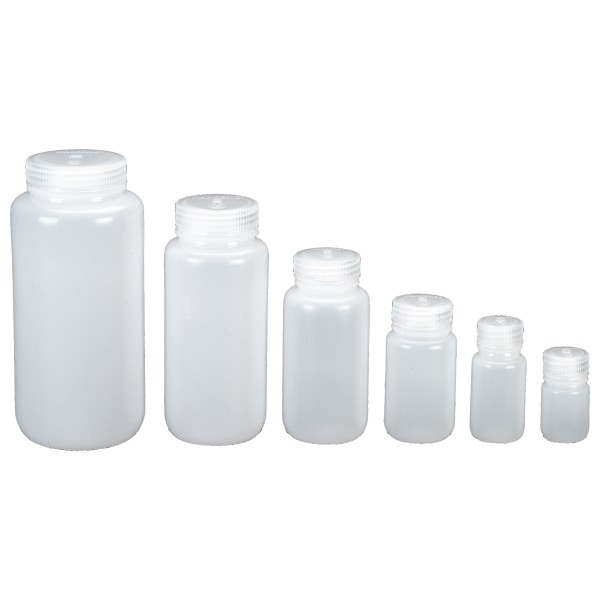 Nalgene - Weithalsflasche Rund Gr 125 ml - Hals Ø 28 mm;250 ml - Hals Ø 33 mm;30 ml - Hals Ø 21 mm grau/weiß von Nalgene