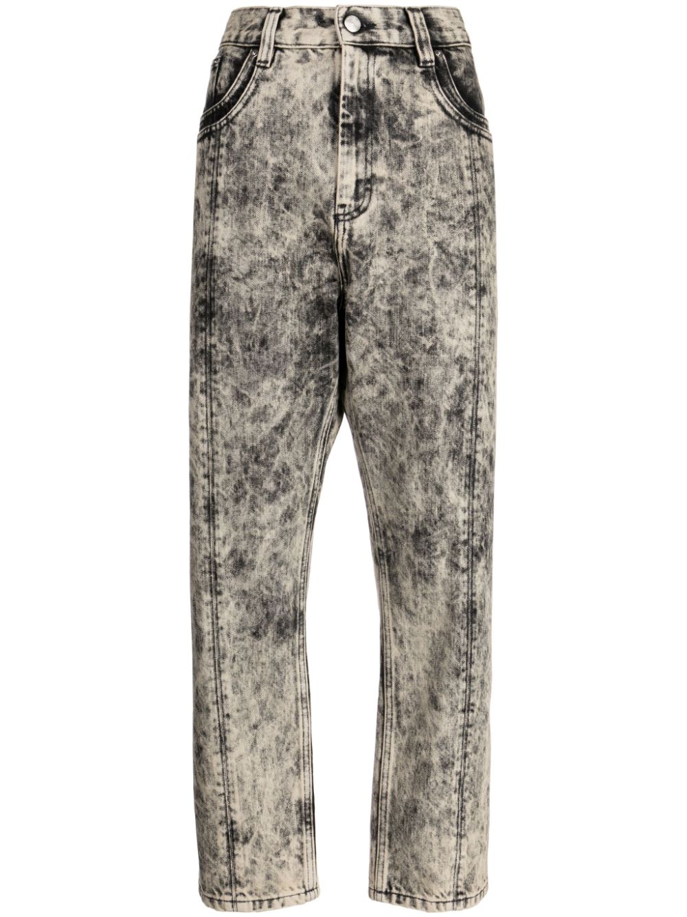 Namacheko bleached straight-leg jeans - White von Namacheko