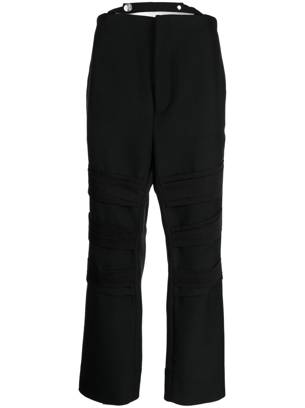 Namacheko concealed front-fastening trousers - Black von Namacheko