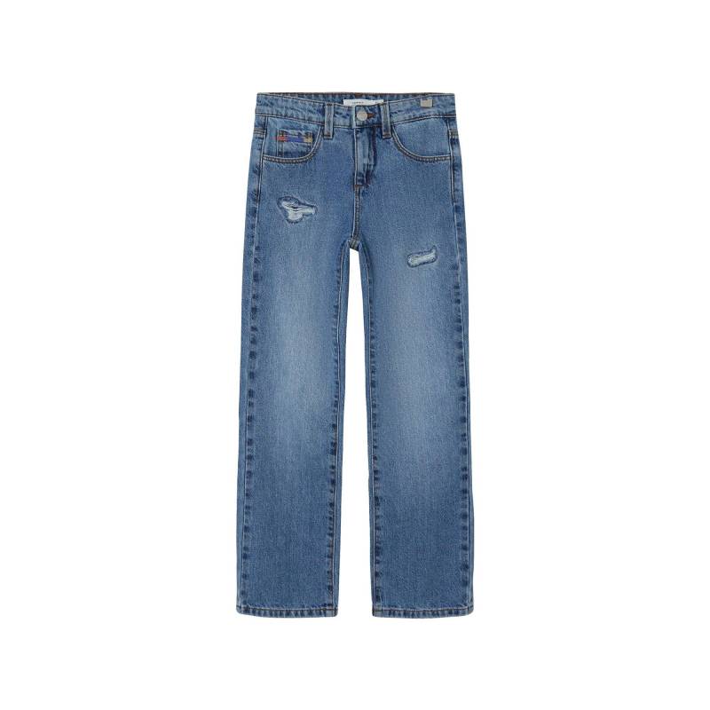 Jeans, Straight Leg Fit Mädchen Blau Denim 116 von Name It