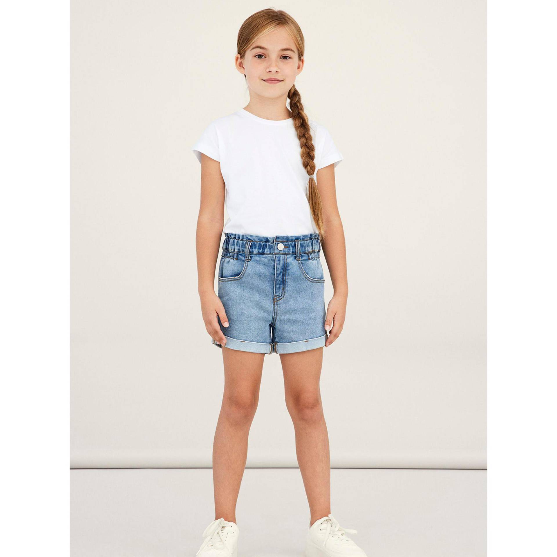 Jeansshorts Mädchen Blau Denim 128 von Name It