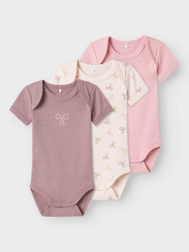 Name It Body »NBFBODY 3P SS BARELY PINK BOW NOOS« von Name It