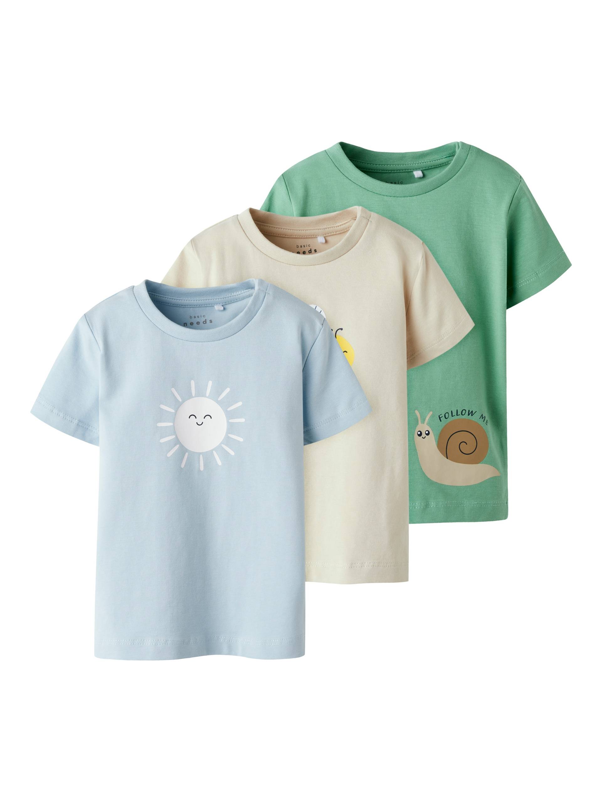 Name It Kurzarmshirt »NBMVACION 3P SS TOP BOX«, (Packung, 3 tlg.) von Name It