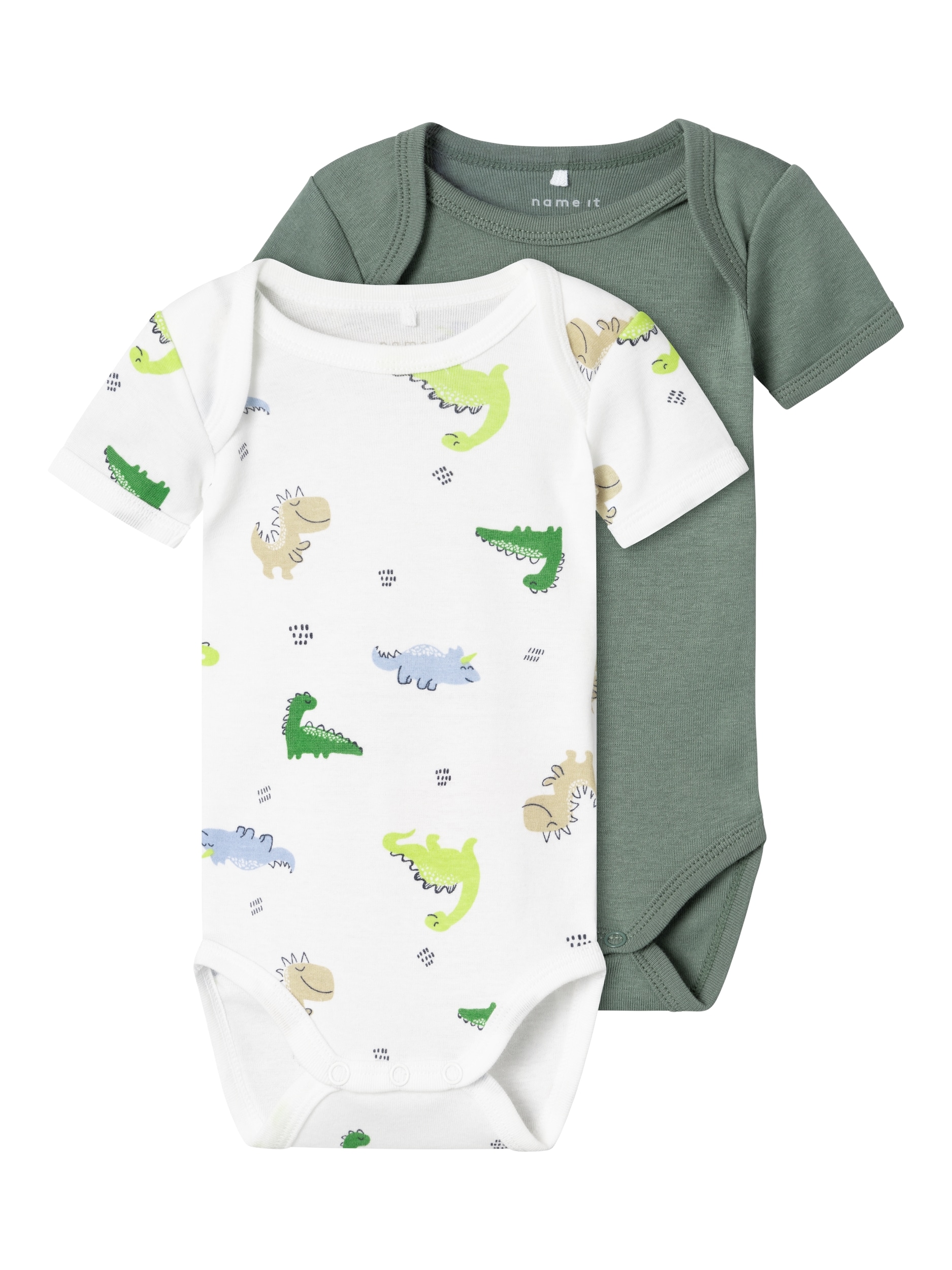 Name It Schlafoverall »NBMBODY 2P SS WILD LIME DINO NOOS«, (Packung, 2 tlg.) von Name It