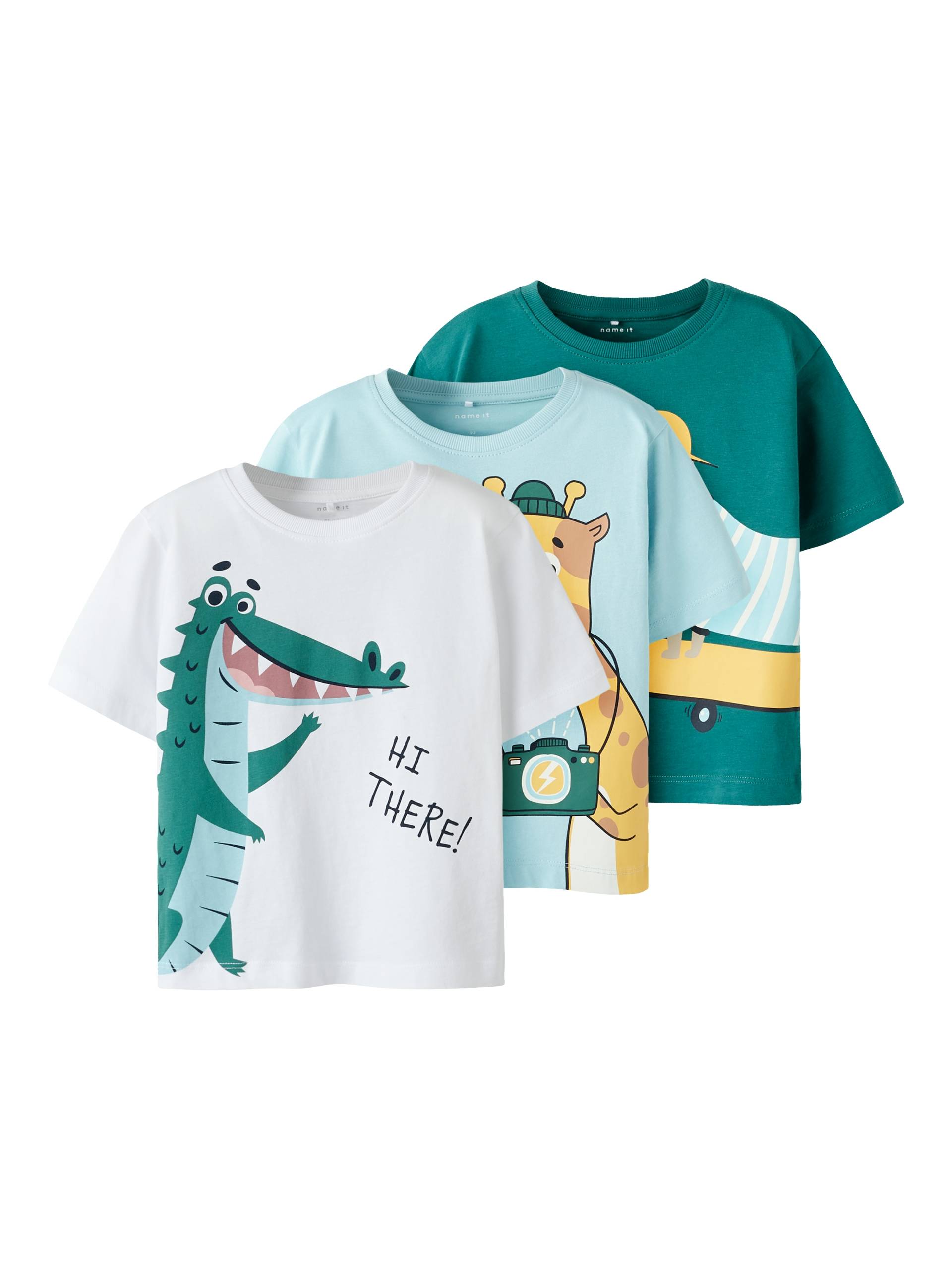 Name It T-Shirt »NMMHELGE 3P SS NREG TOP PB« Name It T-Shirt »NMMHELGE 3P SS NREG TOP PB« von Name It