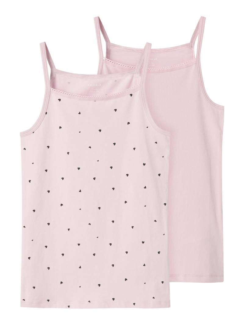 Name It Unterhemd »NKFSTRAP TOP 2P WINSOME HEARTS NOOS«, (Packung, 2 St.) von Name It
