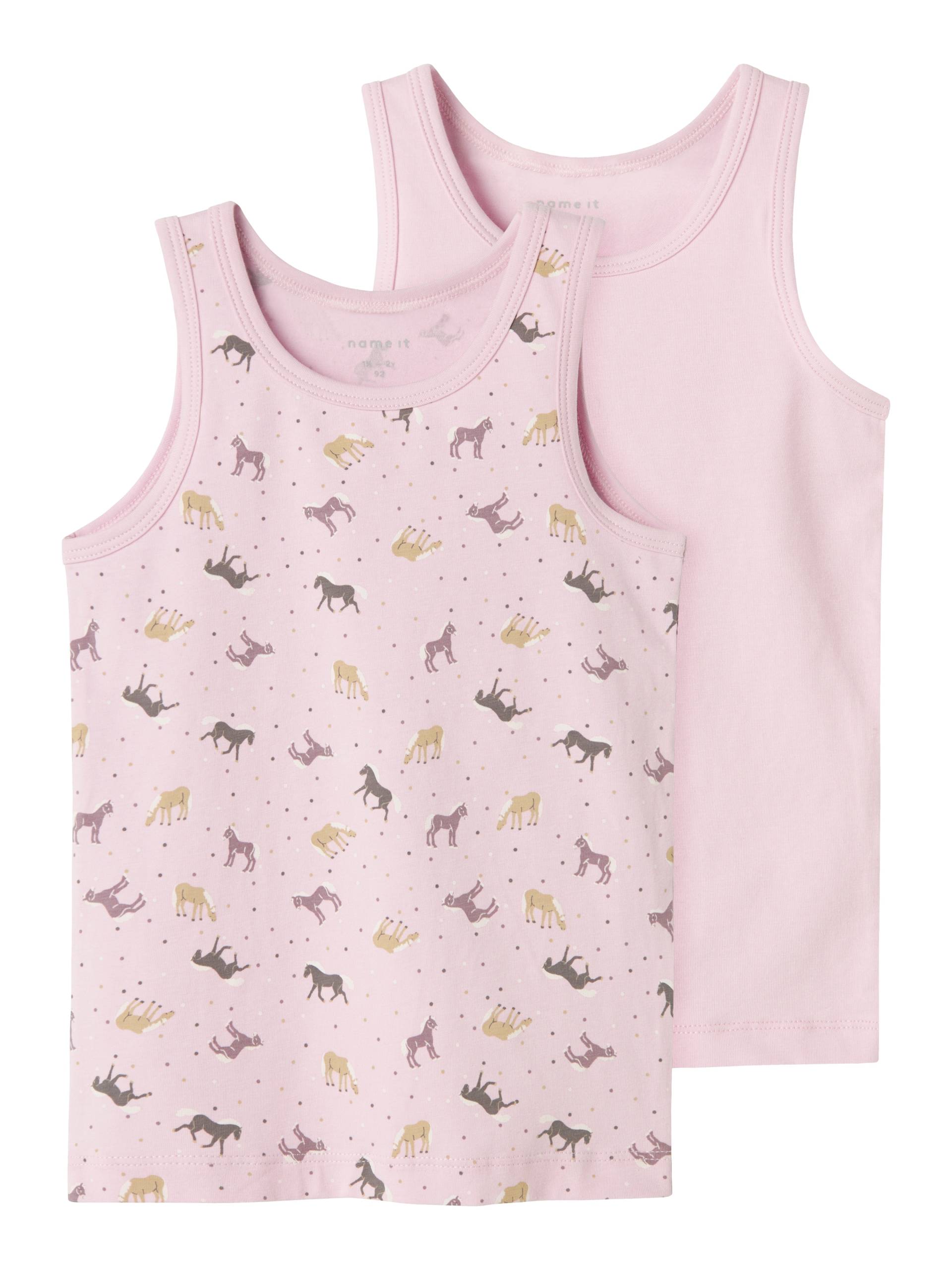 Name It Unterhemd »NMFTANK TOP 2P CORSAGE HORSE«, (Packung, 2 St.) von Name It