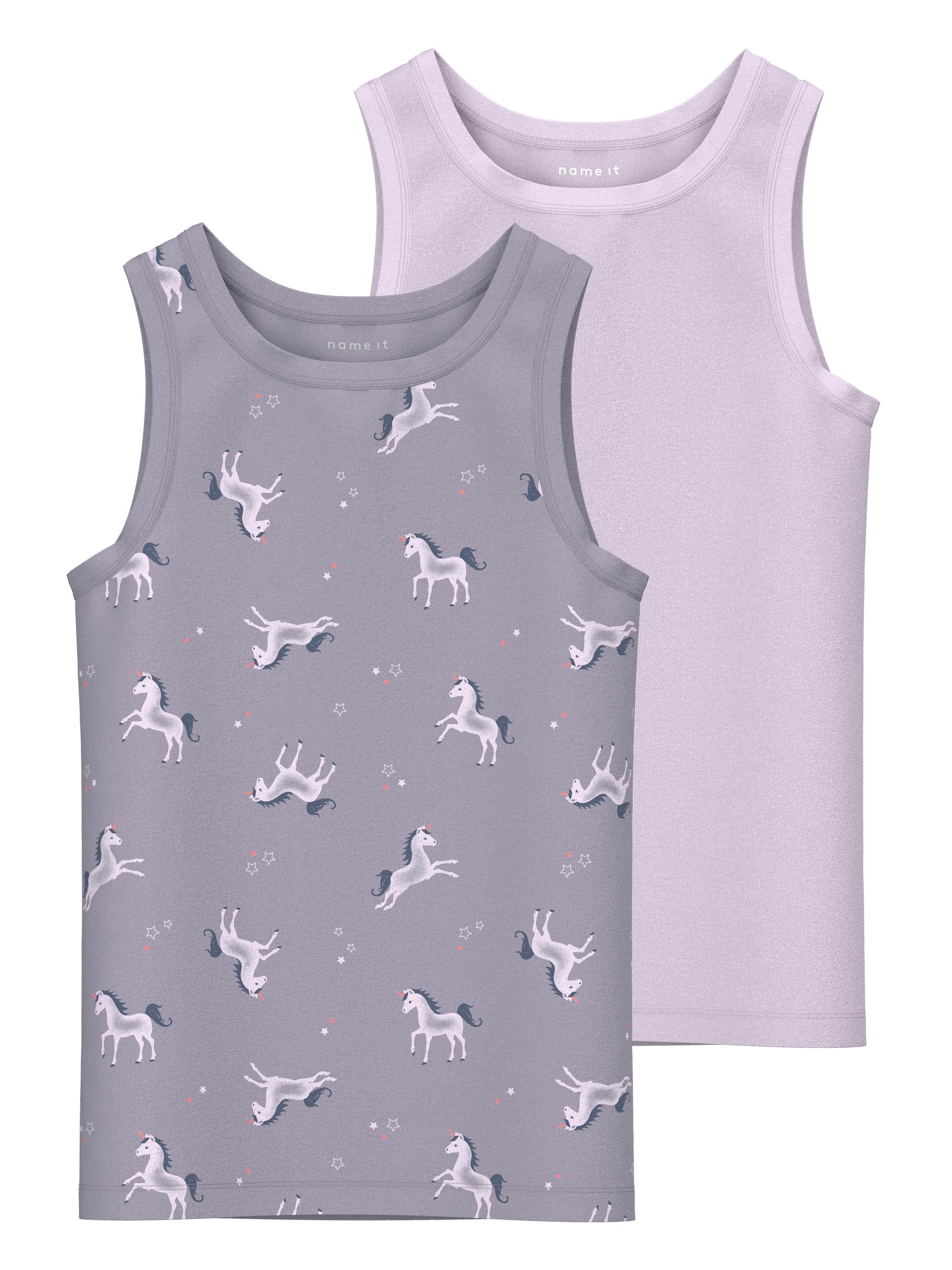 Name It Unterhemd »NMFTANK TOP 2P LAVENDER UNICORN NOOS«, (Packung, 2 St.) von Name It