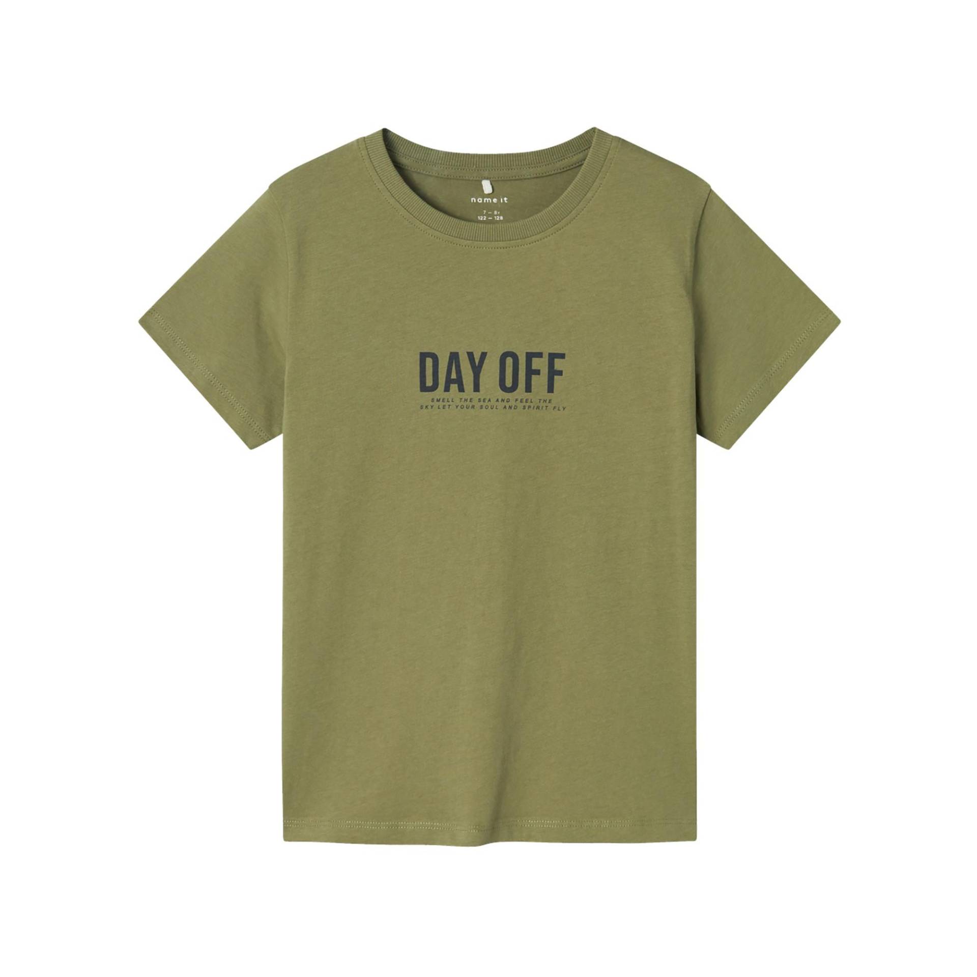T-shirt, Kurzarm Jungen Olivegrün 134-140 von Name It