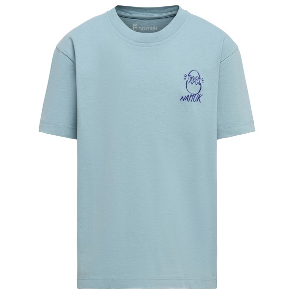Namuk - Kid's Coba Baumwoll T-Shirt Hatch - T-Shirt Gr 140/146 grau/türkis Namuk - Kid's Coba Baumwoll T-Shirt Hatch - T-Shirt Gr 140/146 grau/türkis von Namuk