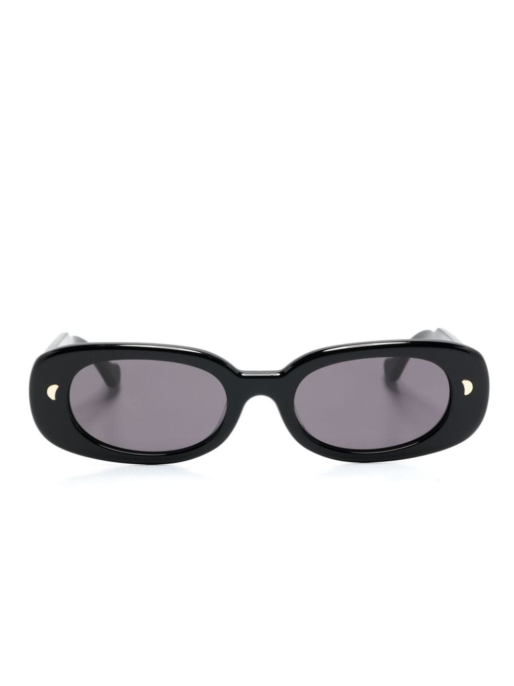 Nanushka Aliza oval-frame sunglasses - Black von Nanushka
