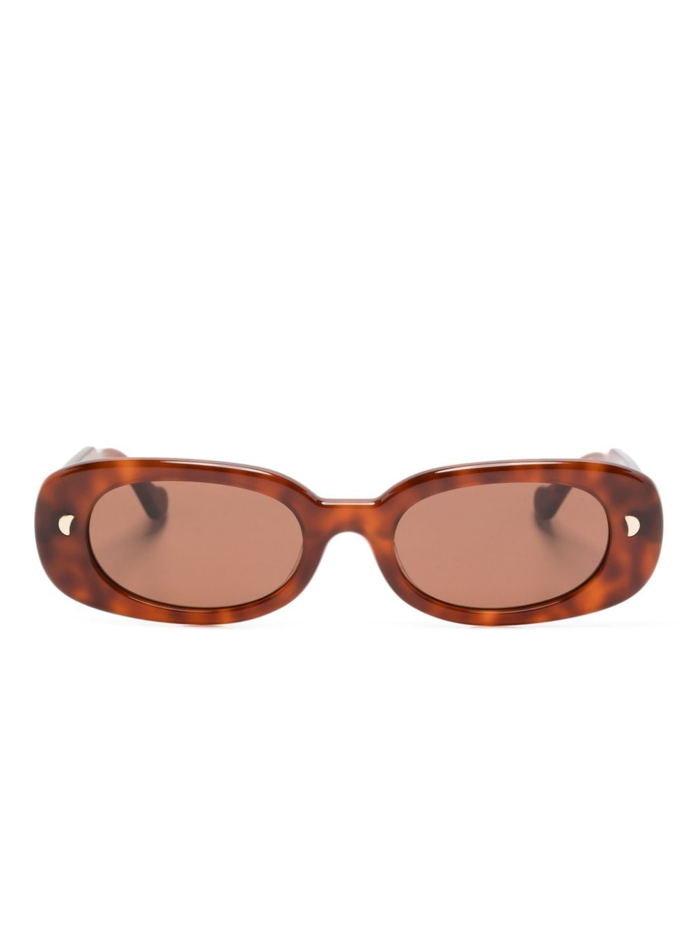 Nanushka Aliza oval-frame sunglasses - Brown von Nanushka