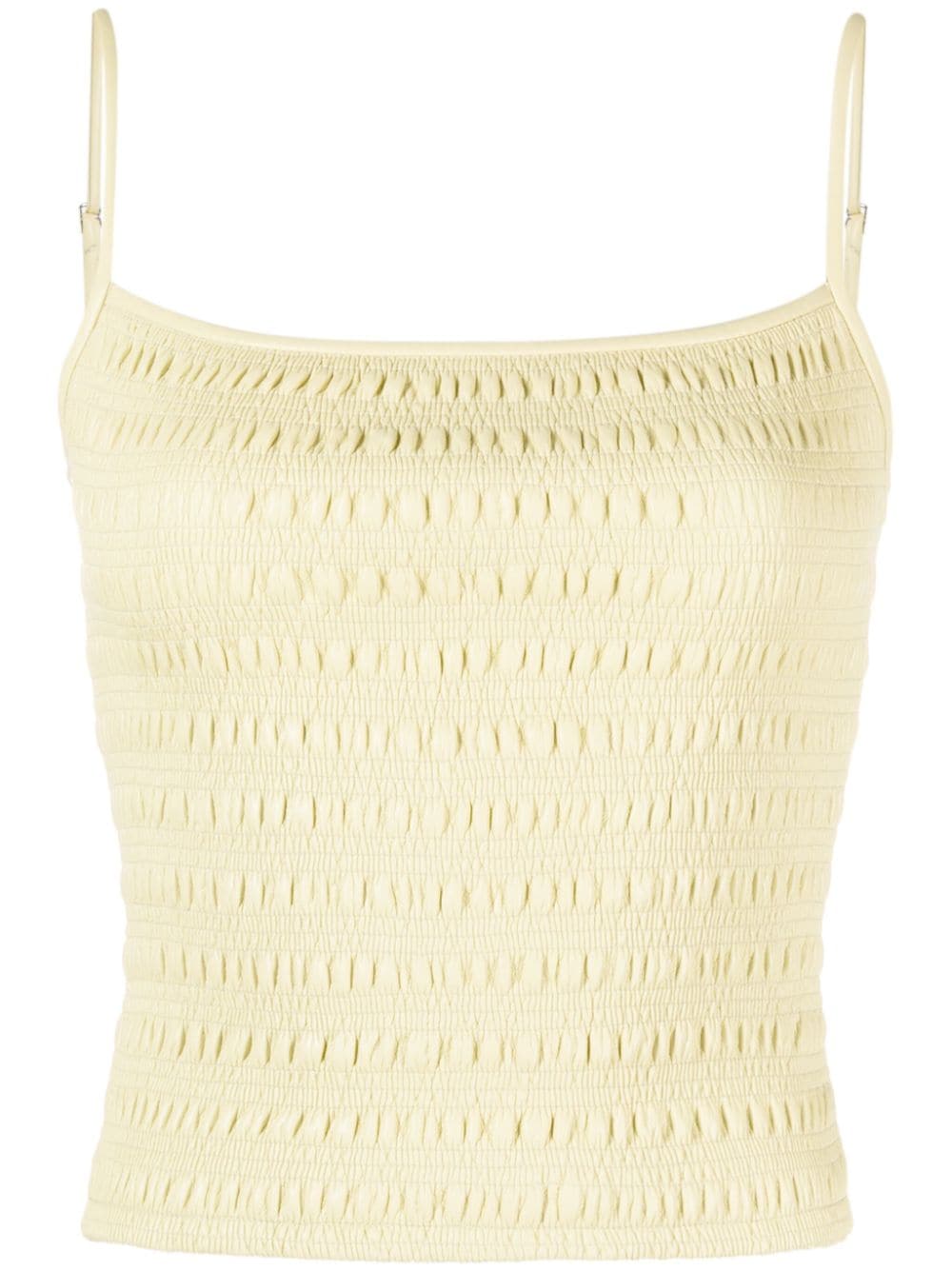 Nanushka Arenda smocked-finish sleeveless top - Yellow von Nanushka