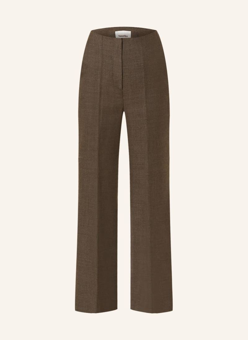 Nanushka Bootcut-Hose Carillo braun von Nanushka