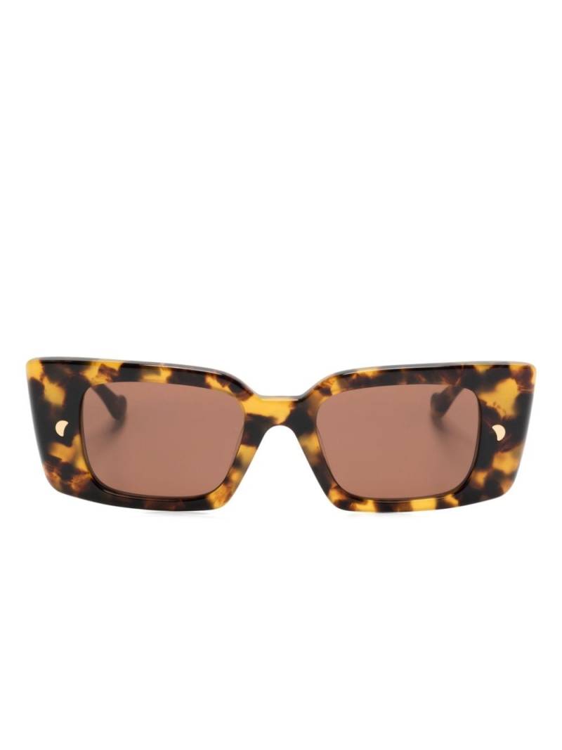 Nanushka Carmel rectangle-frame sunglasses - Brown von Nanushka