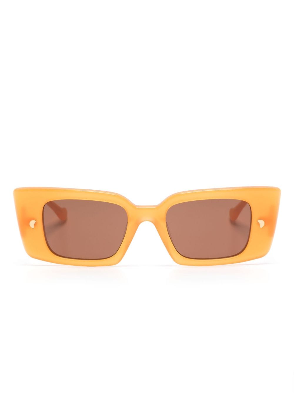 Nanushka Carmel rectangle-frame sunglasses - Orange von Nanushka