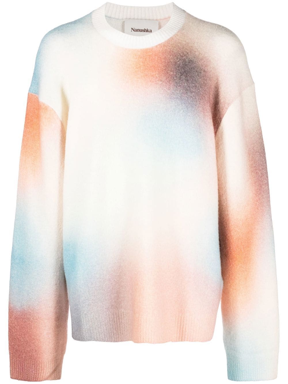 Nanushka Jetse tie-dye print crew neck sweatshirt - Neutrals von Nanushka