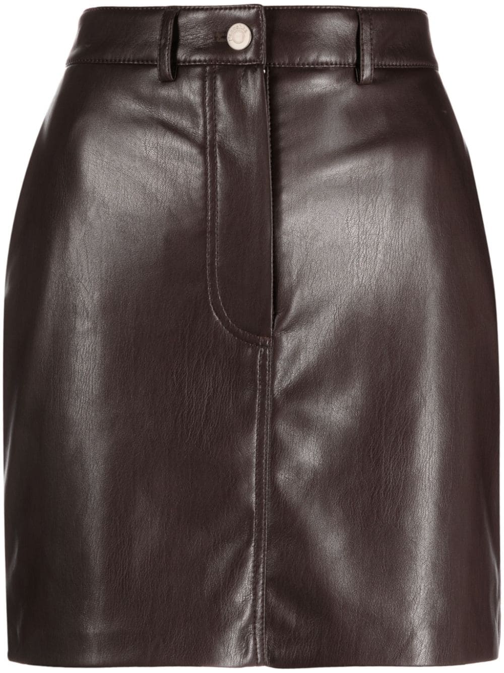 Nanushka Okobor faux-leather miniskirt - Brown von Nanushka